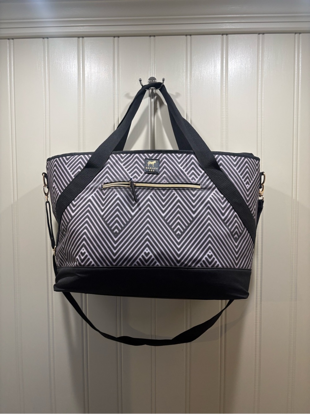 Dabney Lee Black & White Insulated Tote